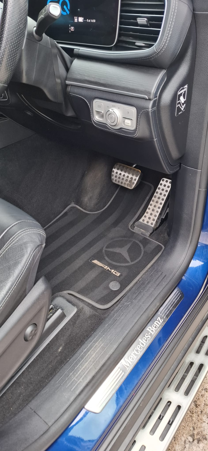 Mercedes-AMG footwell and mats deep cleaned
